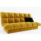 Прямой диван «Финка», механизм книжка, велюр, цвет селфи 08 / подушки селфи 07 - Фото 3