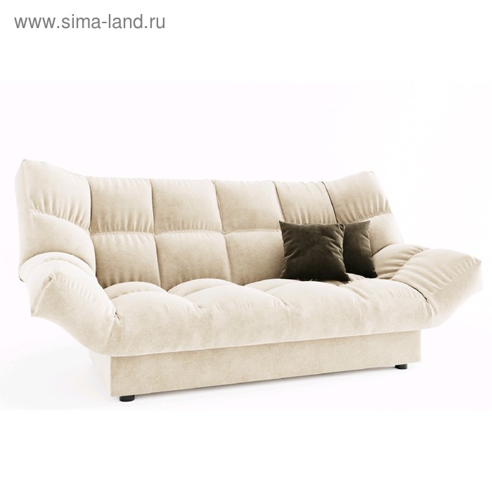 Диван прямой «Клик кляк», ППУ, механизм книжка, цвет селфи 01 / подушки селфи 03 - Фото 1