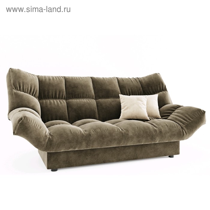 Диван прямой «Клик кляк», механизм книжка, спальное место 1350×2080 мм, цвет селфи 03/подушки селфи 01 - Фото 1