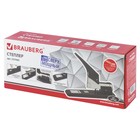 Степлер мощный, № 24/6 - 23/24, до 200 листов, BRAUBERG Maschine, металлический корпус, чёрный - Фото 2