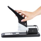 Степлер мощный, № 24/6 - 23/24, до 200 листов, BRAUBERG Maschine, металлический корпус, чёрный - Фото 6