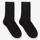 Носки мужские Solid цвет чёрный, р-р 25-27 - Фото 1