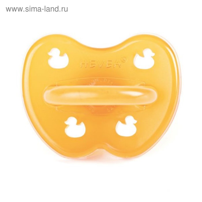Соска-пустышка анатомическая Hevea Duck, из натурального каучука, 3+ мес - Фото 1