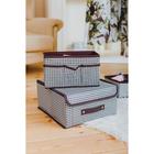 Органайзер для мелочей Доляна «Вилли», 3 кармана, 25×15×12 см, коричневый - Фото 8