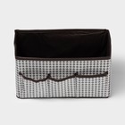 Органайзер для мелочей Доляна «Вилли», 3 кармана, 25×15×12 см, коричневый - Фото 4