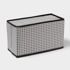 Органайзер для мелочей Доляна «Вилли», 3 кармана, 25×15×12 см, коричневый - Фото 6