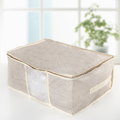 Кофр для хранения Доляна «Европа», 45×30×20 см, цвет бежевый