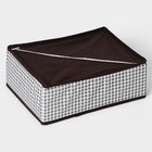 Органайзер для хранения белья Доляна «Вилли», 12 ячеек, 27×20×10 см, коричневый - Фото 5