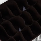 Органайзер для хранения белья Доляна «Вилли», 24 ячейки, 35×30×10 см, цвет бело-коричневый - Фото 6