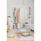 Чехол для одежды Доляна «Европа», с ПВХ окном, 90×60 см, цвет бело-коричневый - Фото 4