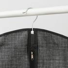 Чехол для одежды Доляна «Пастель», с ПВХ окном, 120×60 см, цвет серый - Фото 5
