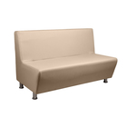 Диван офисный «Рон», без подлокотников, экокожа, 1350×740×830 мм, цвет бежевый - Фото 2