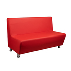 Диван офисный «Рон», без подлокотников, экокожа, 1350×740×830 мм, цвет красный - Фото 2