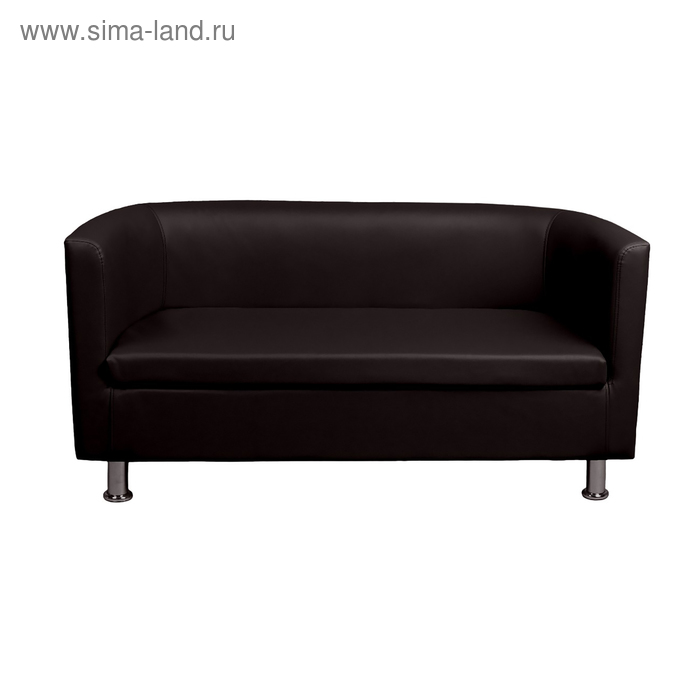 Диван офисный «Марс», экокожа, цвет черный глянец - Фото 1