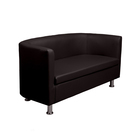 Диван офисный «Марс», экокожа, цвет черный глянец - Фото 2