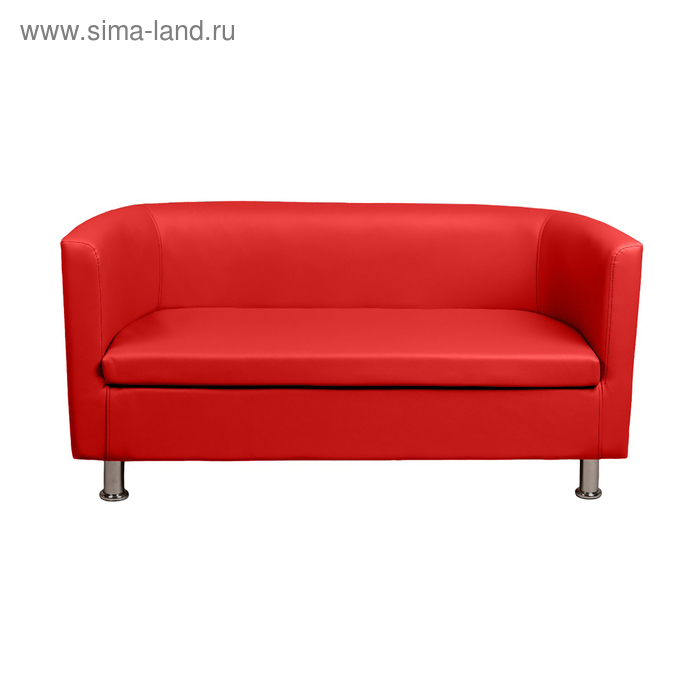 Диван офисный «Марс», экокожа, цвет красный - Фото 1