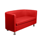 Диван офисный «Марс», экокожа, цвет красный - Фото 2