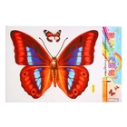 Наклейка тестиль "Бабочки" 42х28 см - Фото 1