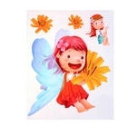 Наклейка тестиль "Бабочки" 42х28 см - Фото 2