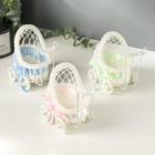 Корзина декоративная "Коляска" МИКС 10х15х6,5 см - Фото 1