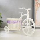Корзина декоративная "Велосипед с круглой корзинкой" средняя 25х17х11 см МИКС - Фото 4