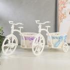 Корзина декоративная "Велосипед с круглой корзинкой" средняя 25х17х11 см МИКС - Фото 2