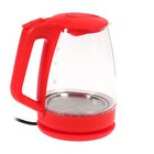 Чайник электрический OPTIMA EK-1718G, стекло, 1.7 л, 2200 Вт, красный - Фото 9