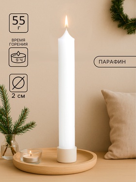 Хозяйственная свеча парафиновая, 2.2?17.5 см, 55 г (комплект 28 шт)