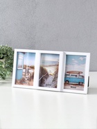 Фоторамка - коллаж на 3 фото 10×15 см «Трио», пластик, 16.5×33.5 см - Фото 2