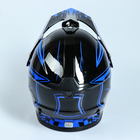 Шлем HIZER B6196-2, размер L, чёрный, синий - Фото 4