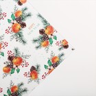 Бумага упаковочная крафтовая «Мандариновое настроение», 70 х 100 см, Новый год - Фото 3