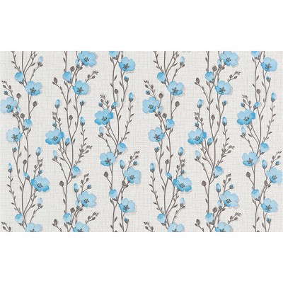 Обои бумажные «Лира- – 1. С6 БР», 0.53×10 м, цвет голубой