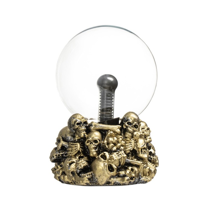 Плазменный шар "Черепа", 20 см RISALUX - фото 1889113205