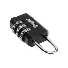 Замок навесной кодовый ТУНДРА ZK003, черный - Фото 4