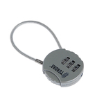 Замок навесной кодовый ТУНДРА ZK005, серебряный - Фото 2