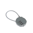 Замок навесной кодовый ТУНДРА ZK005, серебряный - Фото 4