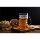 Пивная кружка, 450 мл, охлаждающая, пластик, прозрачная - Фото 3