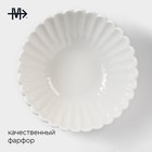 Салатник Magistro «Цветок», 450 мл, d=16 см, фарфор, белый - Фото 2