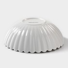 Салатник Magistro «Цветок», 450 мл, d=16 см, фарфор, белый - Фото 3