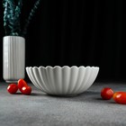 Салатник Magistro «Цветок», 450 мл, d=16 см, фарфор, белый - Фото 5