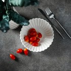 Салатник Magistro «Цветок», 450 мл, d=16 см, фарфор, белый - Фото 8