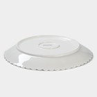 Тарелка Magistro «Цветок», d=25 см, фарфор, белая - Фото 3