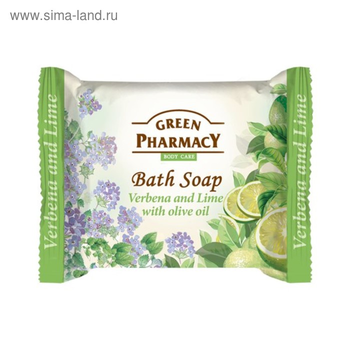 Туалетное мыло Green Pharmacy «Вербена и лайм», с оливковым маслом, 100 г - Фото 1