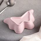 Блюдо керамическое «Бабочка», 11×7.5×3 см, цвет розовый - Фото 3