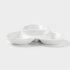 Менажница керамическая 4 ячейки «Трикветр», 21×2.5 см - Фото 2