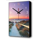 Часы-картина настенные, серия: Город  Крым "На берегу моря", дискретный ход, 57 х 35 х 4 см - фото 2885317