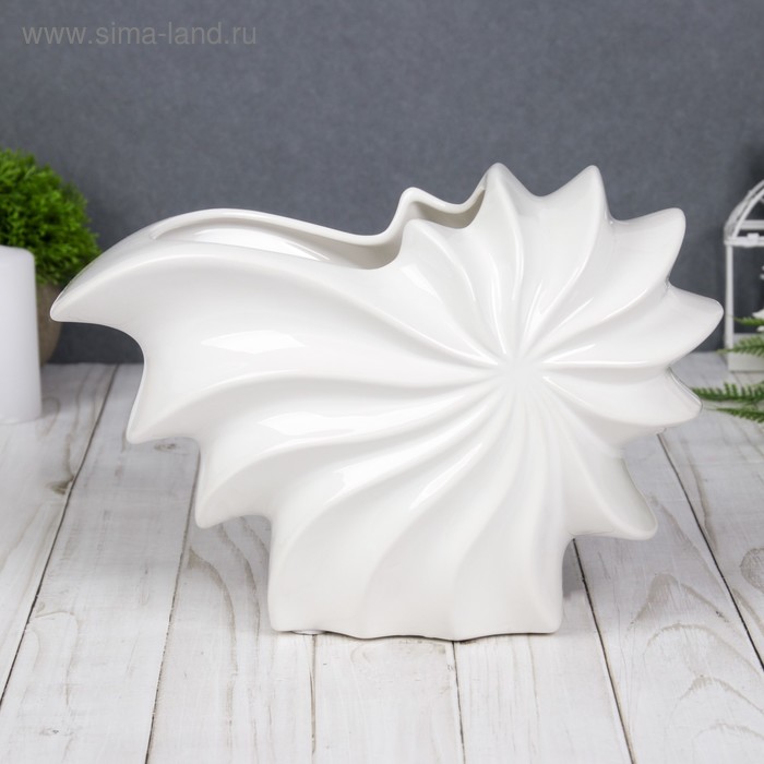 Ваза «Морской бриз», изгибы, 16×24.5 см, керамика, МИКС - Фото 1