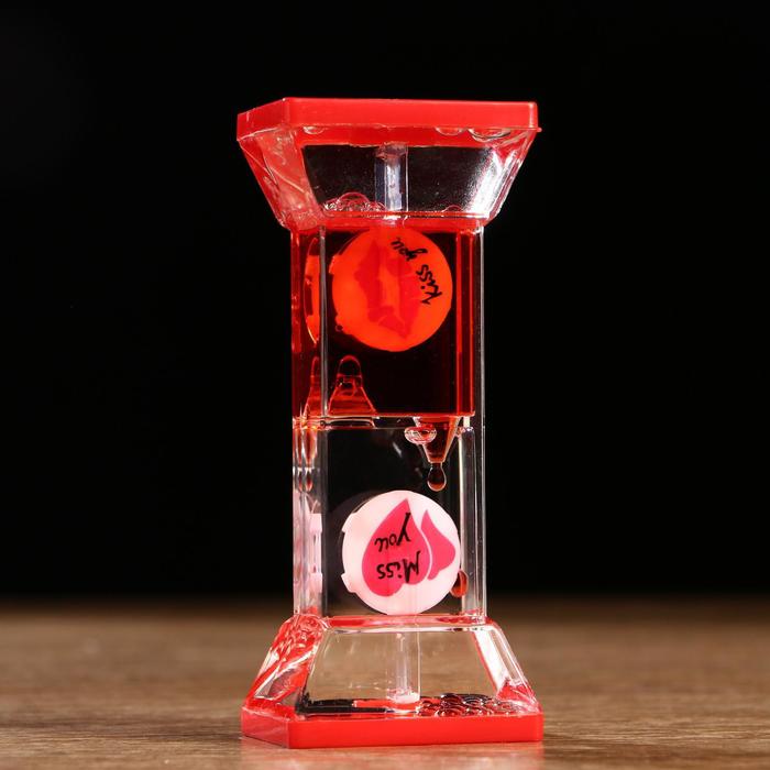 Часы песочные с жидкостью "Смайлики", цвета МИКС - Фото 1