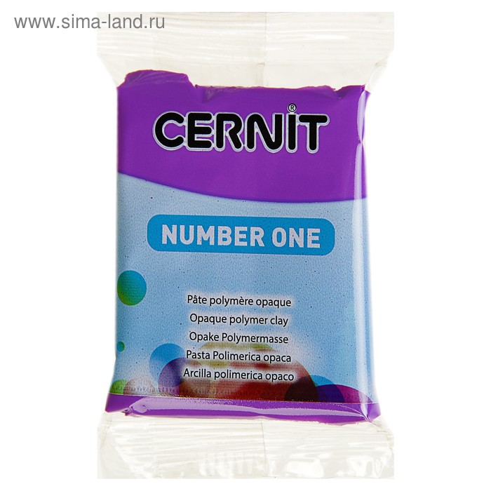 Полимерная глина запекаемая, Cernit Number One Opaline, 56 г, мальва, №941 - Фото 1