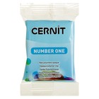 Полимерная глина запекаемая, Cernit Number One, 56 г, голубой карибский, №211 - Фото 1